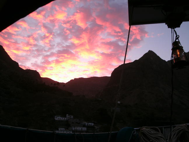 Amanecer en Faja de Agua, isla Brava, Cabo Verde