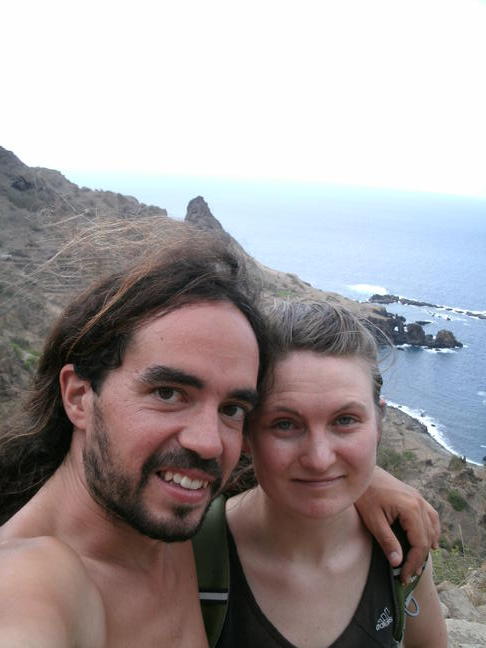 Sara y Nacho en la isla Brava