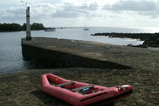 Xebec en el puerto de la Barra