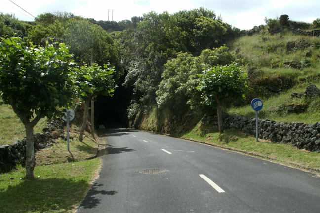 entrando a la caldera de Graciosa