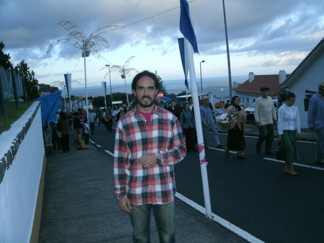 Nacho Vidal en las fiestas de Lajes das Flores en 2014