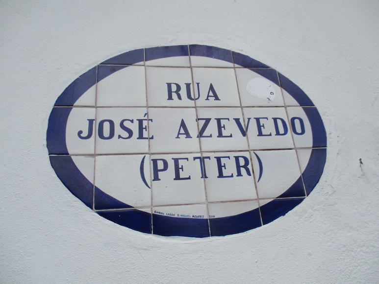 placa de la calle de Peter