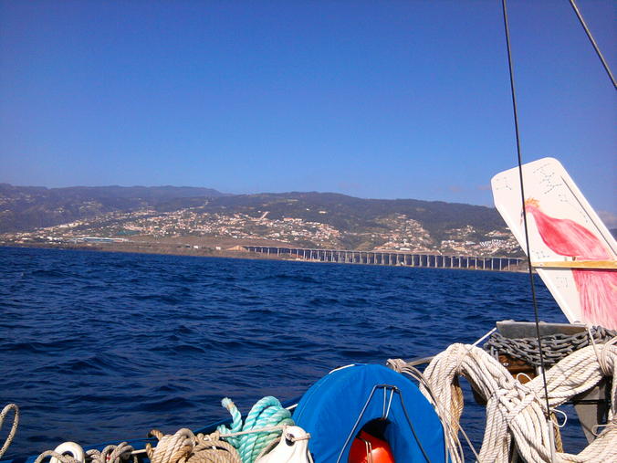 La costa Sur de Madeira vista desde Xebec