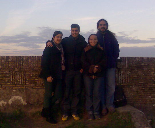 En Valença do Minho con Elena, Moises y Almudena