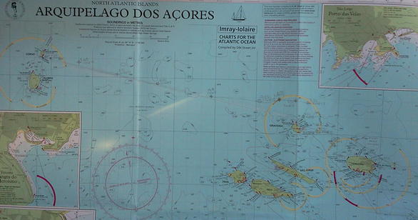 carta náutica de Azores