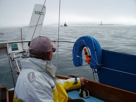 Cruzándonos con un submarino al salir de Plymouth