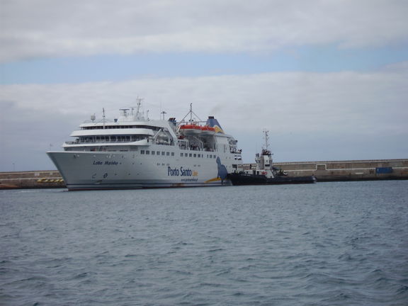 El Lobo Marinho llegando a Porto Santo