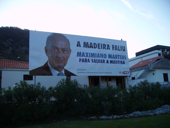 Vaya publicitario del Partido Socialista Portugués en Madeira