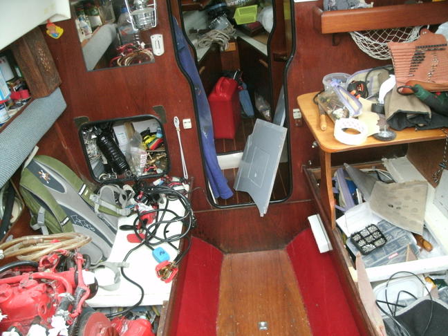 El interior de Xebec en Julio de 2014