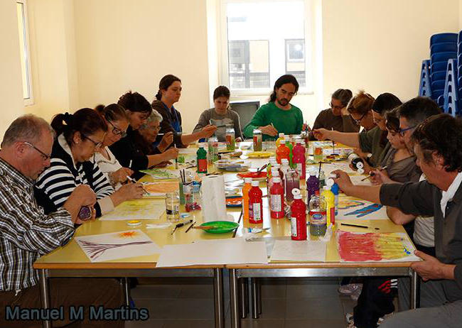 Workshop de pintura 2015 en Lajes das Flores