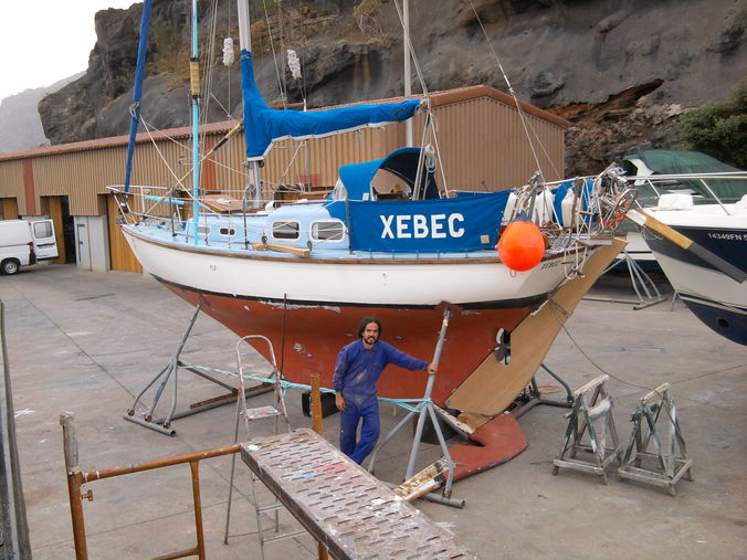 Nacho y Xebec en camara de lobos