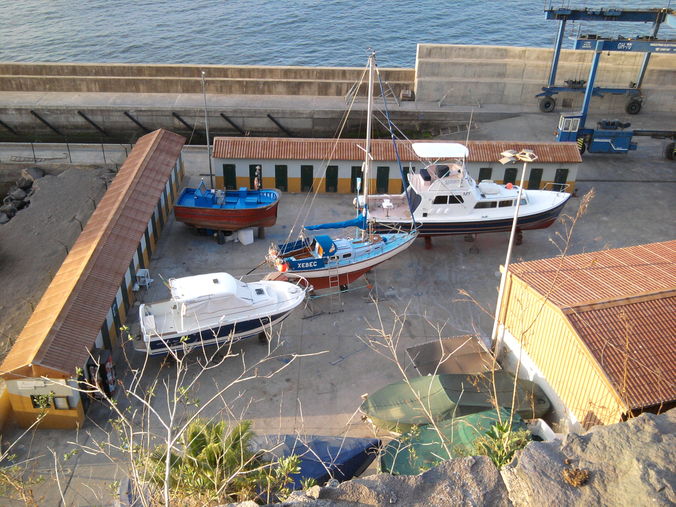 xebec en el varadero de camara de lobos