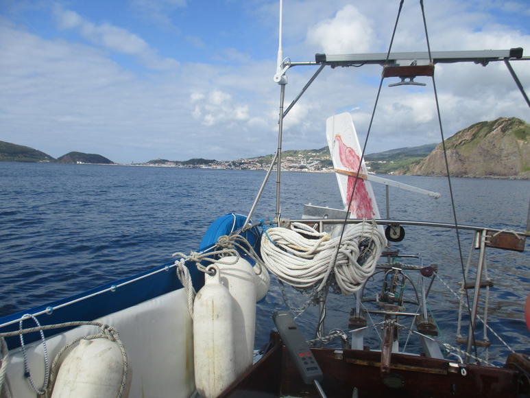 xebec marchando de Faial