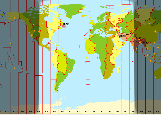 Mapa equinócio de primavera de 20 de Março de 2015