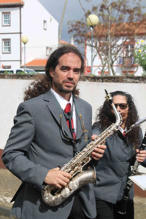 Nacho en la procesión de los Paços