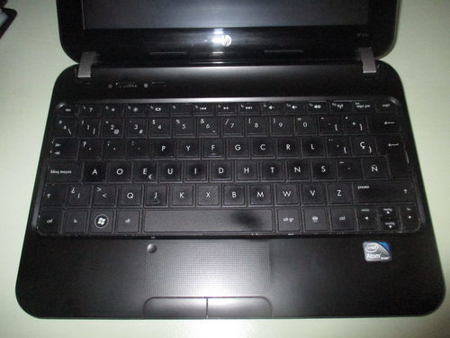 HP Mini ya convertido a teclado Dvorak