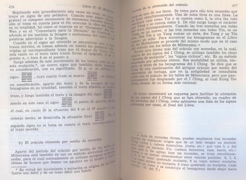 Método de los tallos de Milenrama según Richard Wilhelm (2 de 2)