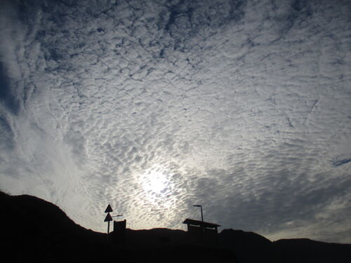 Nubes de borreguillo en la Isla de Santa María