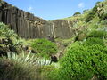 Cascada de la Ribeira do Maloás en la isla de Santa María