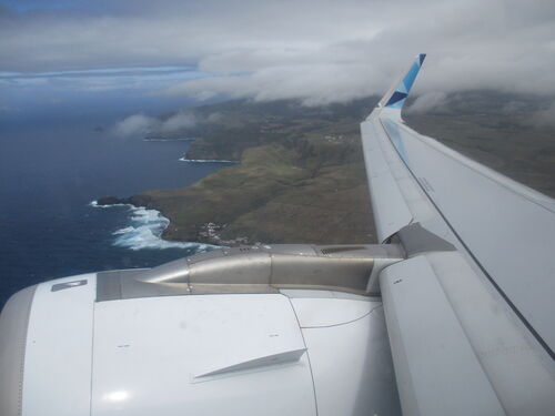 19/Mayo/2022: el vuelo directo Santa María - Lisboa dejando atrás Azores