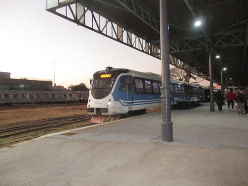 Tren de las Sierras de Córdoba listo para partir hacia Cosquín