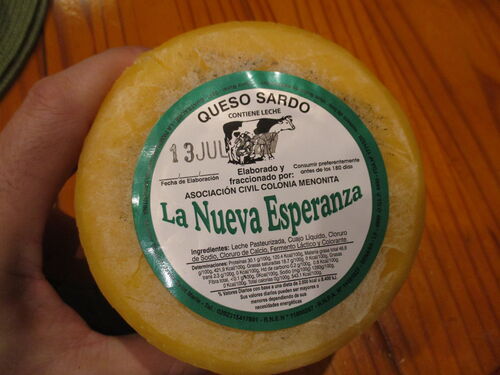 Queso argentino elaborado por Colonia Menonita de La Pampa