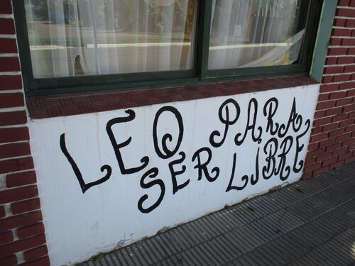 Grafiti Leo para ser libre