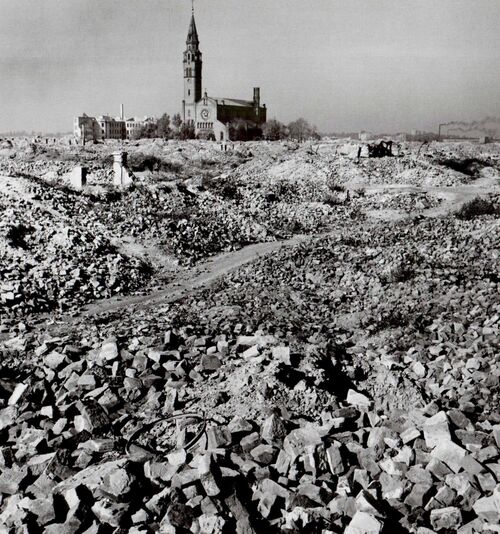 1943: así quedó el Gueto de Varsovia después de la rebelión judía.