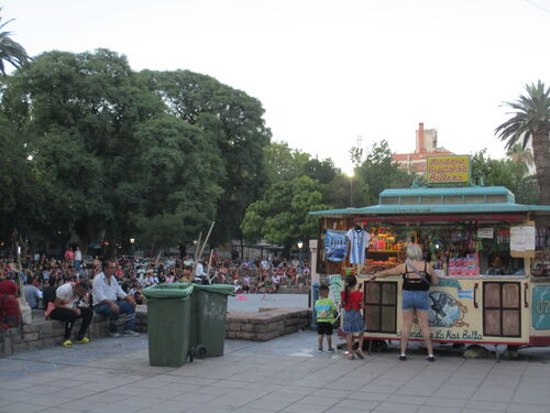 Teatro al aire libre en la ciudad de Mendoza