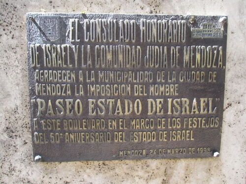 Mendoza claramente pro-israelí
