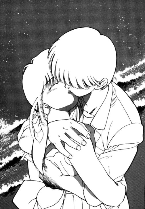 Pai y Yakumo besándose