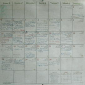 Exemplo de calendário usado para calcular predições 2015
